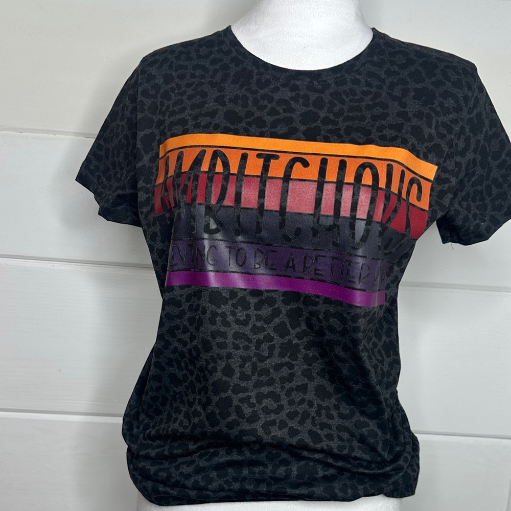 Graphic Leopard Print T-Shirt